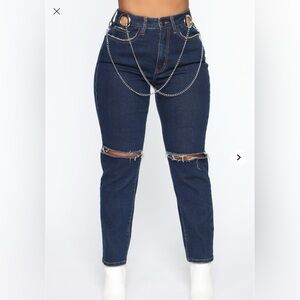 Fashion Nova slit jeans